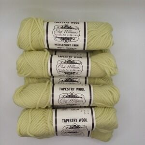 9‎ Elsa Williams 40 Yd Skeins Tapestry Wool Needlepoint Yarn Color Green 406 VTG